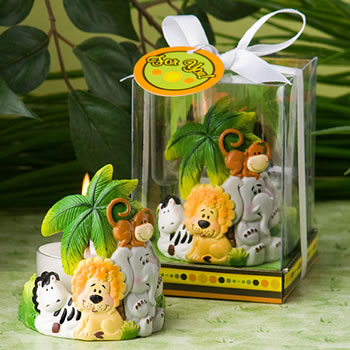 Jungle Animal Safari Resin Favor Baby Shower Birthday Party Favor Gift or Candle