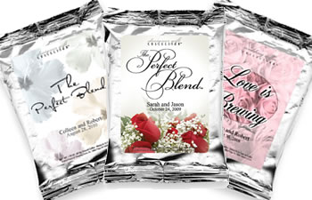 Personalized Flower Theme Coffee Favors - (16 designs available)