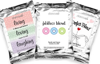 Personalized Heart Theme Coffee Favors - (4 designs available)
