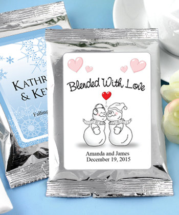 Personalized Winter Theme Coffee Favors - (6 designs available)