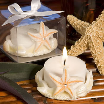 150 Starfish Design Beach Themed Candle Wedding Bridal Shower Party Favors