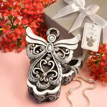 Religious Angel Design Curio Boxes From The Heavenly Favors Collection