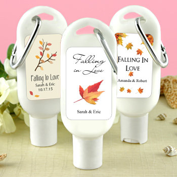 Sunscreen Favors with Carabiner (SPF 30): Fall Designs