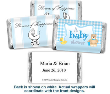 Baby Shower Hersheys Mini Chocolates - Boys