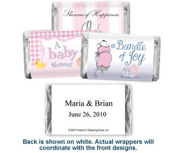 Baby Shower Hersheys Mini Chocolates - Girls