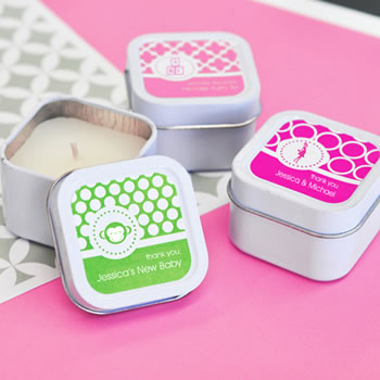 MOD Pattern Baby Square Candle Tins