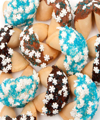 Sugar Snowflakes Gourmet Fortune Cookies- INDIVIDUALLY WRAPPED