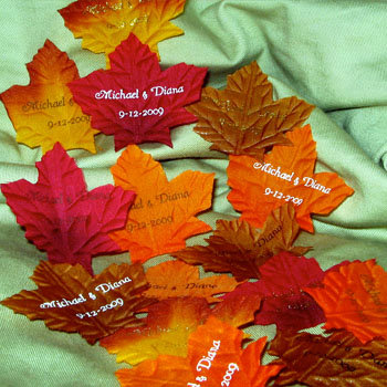 Personalized Fall Leaves (200 per bag)