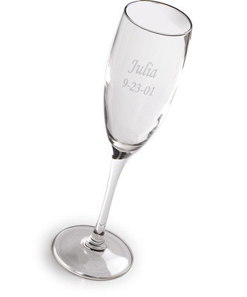 Engraved Bridal Party Toasting Flutes