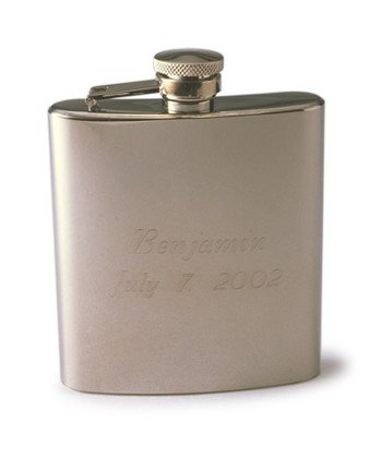 Engraved Stainless Steel 7 oz. Flask