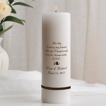 Personalized Unity Candle Favors