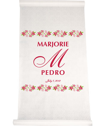 Flower Border Aisle Runner