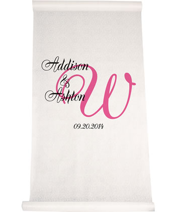 Elegant Names and Initial Aisle Runner