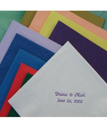 Imprinted Napkin Favors (50 Napkins per Package)