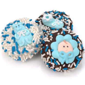 Baby Boy Dipped & Decorated Oreos- Individually Wrapped