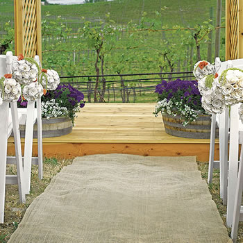 Burlap Aisle Runner