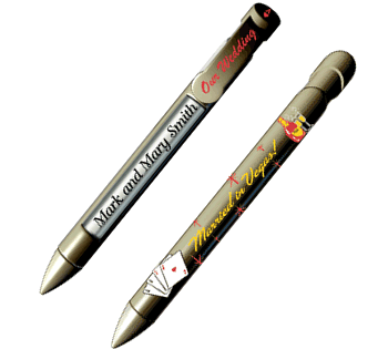 Las Vegas Wedding Favor Pens