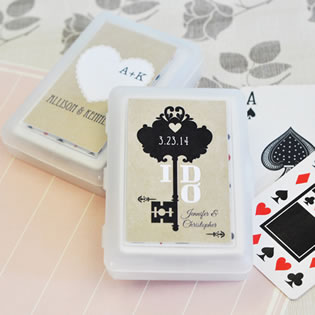 Vintage Wedding Personalized Playing Cards Nice Price Favors