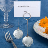 Choice Crystal Collection Crystal Ball Place Card Holders