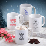 Holiday Themed Ceramic Coffee Mug - Personalized