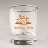 Personalized Fall Shot Glass / Votive Favors 3.5 oz