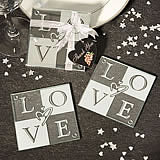 LOVE Glass Coasters (Set of 2)