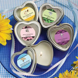 Baby Shower Personalized Expressions Collection Scented Heart Shaped Travel Candles