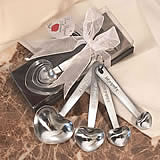 Heart Shaped Measuring Spoon Wedding Favors