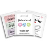 Personalized Heart Theme Tea Favors -  (4 designs available)
