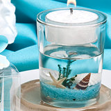 Stunning  beach-themed candle favor