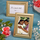 Beaded Design Gold Place Card/Photo Frames