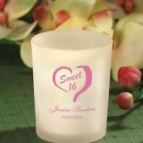 Personalized Sweet Sixteen Candle Favors