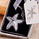 Brilliant starfish key chain