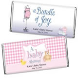 <b>Girls</b> Baby Shower 1.5 oz Chocolates