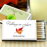 Personalized Matches - Fall Designs - Set of 50 (White Box)