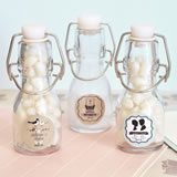Vintage Wedding Personalized Mini Glass Bottles