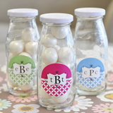 Mod Monogram Milk Bottles