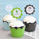 MOD Baby Silhouette Cupcake Wrappers & Cupcake Toppers (Set of 24)