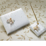 "Lillian Rose" - Sea Shell Guest Book & Pen Set