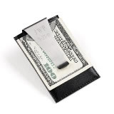 Leather Money Clip and Card Holder