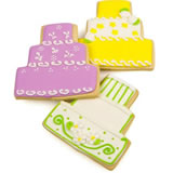 Beautiful Wedding Cake Cookie Favors