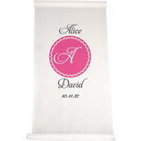 Circle Initial Aisle Runner