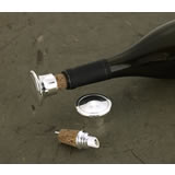 Silver Plated Wine Bottle Stopper & Pourer