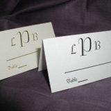 Monogram Seating Card